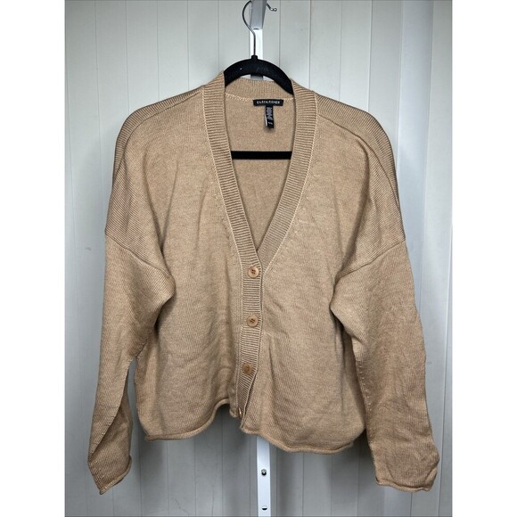 Eileen Fisher Sweaters - Eileen Fisher Cardigan Minimalist Oversized Relaxed V Neckline Buttons XL